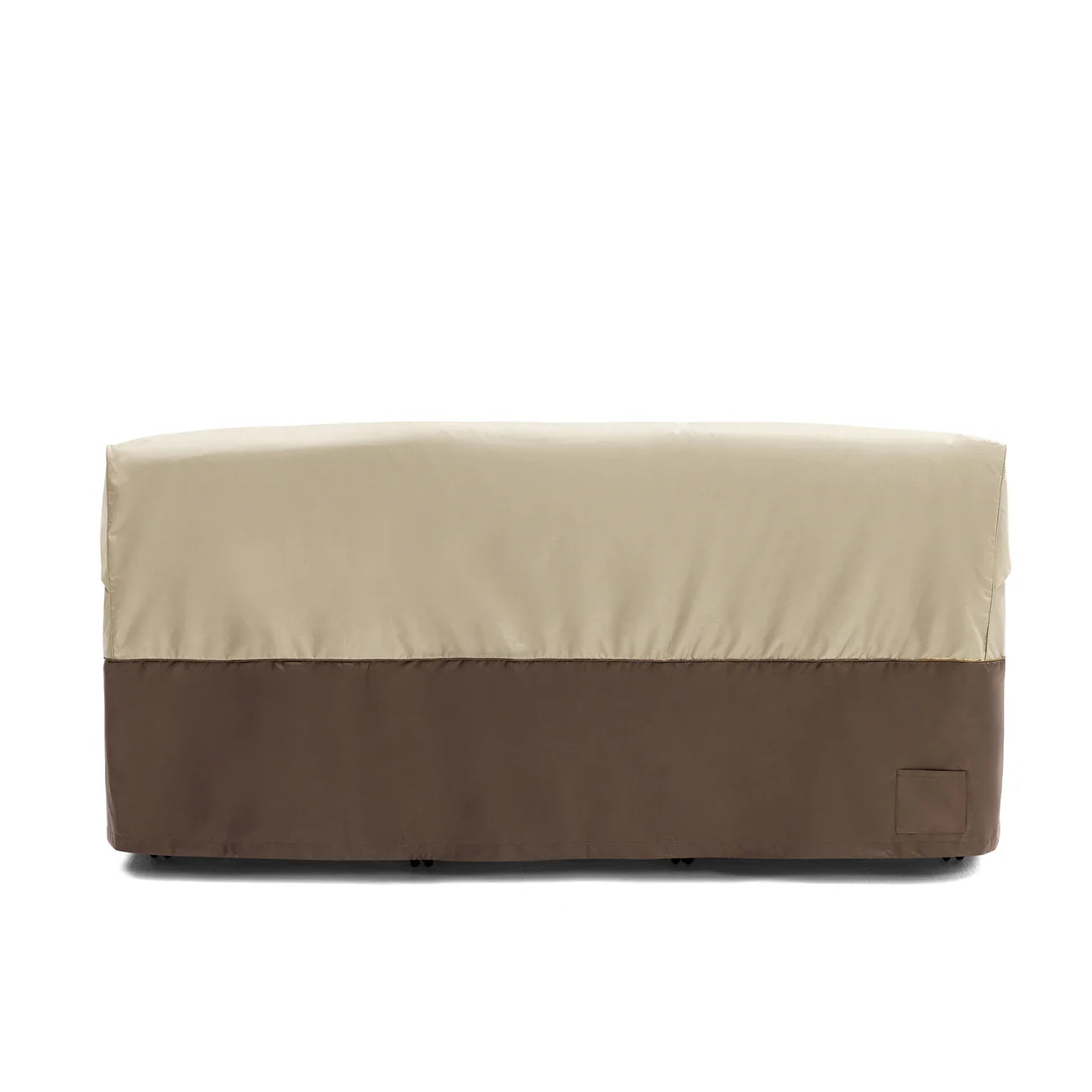 100% Waterproof Outdoor Cover for 3-Seaters Sofa, Beige & Brown